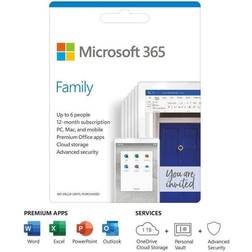 HP 6mw78aa Microsoft 365 Family 12 Month Client Access License (cal) 1 License(s) Year(s)