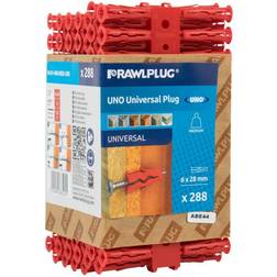 Rawlplug RAW68525 Red Uno Plugs Pack 288