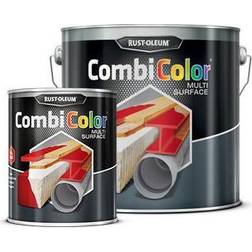 Rust-Oleum 7482MS.0.75 Combicolor Multi-Surface, One Many Surfaces, Satin steel Metal Paint Grey