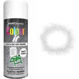 Rapide Colour It White Plastic Primer Spray Paint Matt 400ml