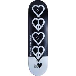 Heart Supply Skateboard Deck Heimana Reynolds Pro (Peace) Black/White 8.25"