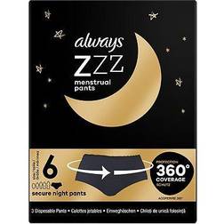 Always ZZZs Overnight Disposable Period Underwear X3 Period Pants