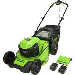 Greenworks Tools 48V 20 Lawn Mower w/2 4Ah Batteries 2532302VT Battery Powered Mower