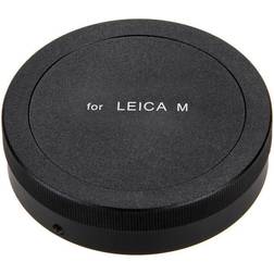 Fotodiox Premium Metal Rear Lens Cap for Leica Lenses, Black Front Lens Cap