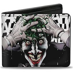 Comics Wallet Bifold Joker The Killing Joke Holding Head Pose Hahaha White