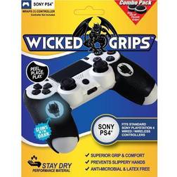 Wicked-Grips™ PS4 High Performance Controller Grips for Sony PlayStation 4 - Retail Thumb Grips Combo Controller NOT
