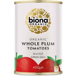 Biona Organic Whole Plum Peeled Tomatoes 400g