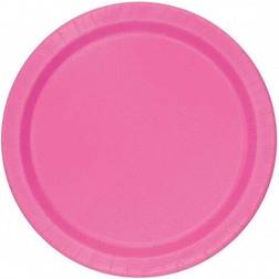 Unique party plates pink 22,8 cm 8 pieces