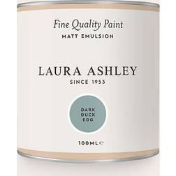 Laura Ashley Dark Duck Egg Emulsion Paint, 100Ml Green