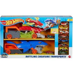 Hot Wheels Battling Creature Transports Haulers With 10 Die Cast Cars