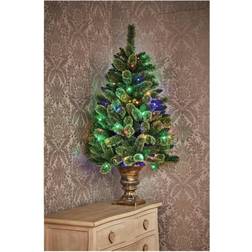 Premier Decorations 4ft Pre-Lit Needle Pine Christmas Tree