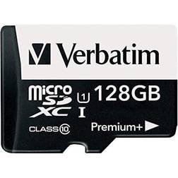 Verbatim 128GB PremiumPlus 533X microSDXC Memory Card with Adapter, UHS-I Class 10, 99142 128 GB