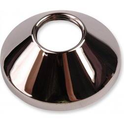 Chrome Plated Steel Pipe Cover Collar Cone 3/4" Valve Tap Rose 25mm Height