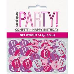 Unique (90, Pink) Party Glitz Foil Confetti