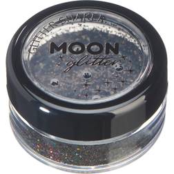 Moon Smiffys Glitter Holographic Glitter Shakers Blue Fancy Dress, Black