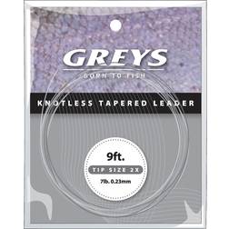 Greys Greylon Knotless Tapered Leader 0.28mm 9ft 10lb