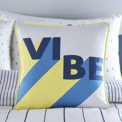 'Vibe' Filled Kids Striped Bedroom Cushion 100% Cotton