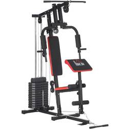 Homcom Multi Home Gym Machine With 66Kg Weights