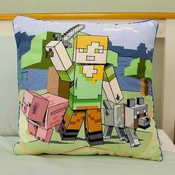 Minecraft Kids Printed Cushion - Multicoloured - 40X40cm