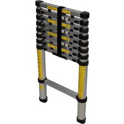 2.6m Telescopic Lightweight Ladder 9 Rung Step Loft Ladders Compact Storage