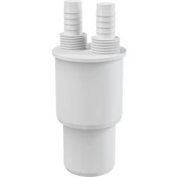 White Plastic Reduction Connection Reducer to Waste 40/50xG1/2" Hose Connector