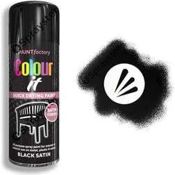 Rapide Colour It Black Satin Spray Paint 400ml