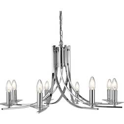 Searchlight 8 Twisted Ceiling Pendant Lamp
