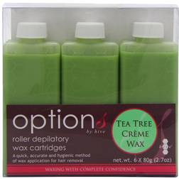 Hive Options Tea Tree Cream Wax Roller Depilatory Wax Cartridges 80g