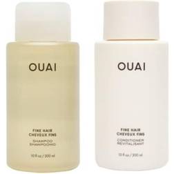 OUAI Fine Shampoo + Conditioner Set. Free Sulfates.