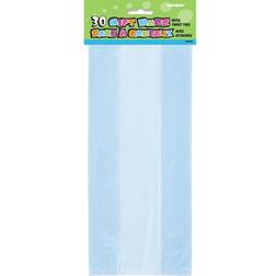 Cellophane Baby Blue Party Bags, Pack of 30