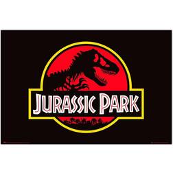Grupo Erik Jurassic World Jurassic Park Poster Black