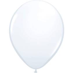 Qualatex 5 White Latex Balloons (100ct)