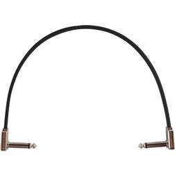 Ernie Ball P06227 12” Single Ribbon Patch Cable, Black 30m