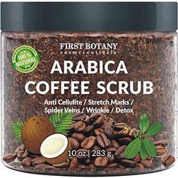 First Botany Arabica Coffee Scrub with Organic Coffee, Coconut & Shea Butter 283g