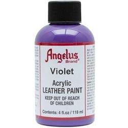 Angelus Acrylic Leather Paint 4 fl oz/118ml Bottle. Violet 178