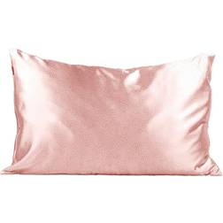 Kitsch 100% Satin Zipper Than Silk Cooling Pillow Case Pink