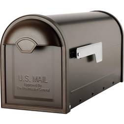 Architectural Mailboxes 8830-10 Winston Post Mount with Flag