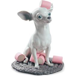 Lladro Chihuahua With Marshmallow Porcelain Figurine
