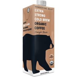 Wandering Bear Extra Strong Organic Cold Brew Coffee Straight