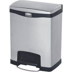 Rubbermaid SLIM JIMÂ® stainless steel waste collector with pedal, capacity