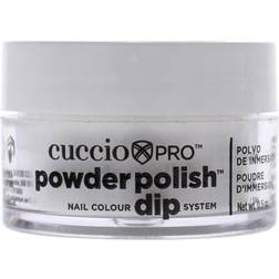 Cuccio Pro Powder Polish Nail Colour Dip System - White With Silver Mica
