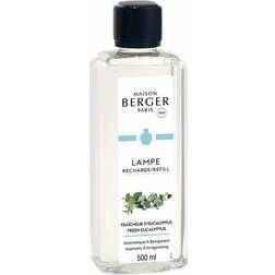 Maison Berger New Fresh Eucalyptus Lampe Fragrance Refill for Home Fragrance Oil Diffuser 16.9 Fluid Ounces 500 milliliters