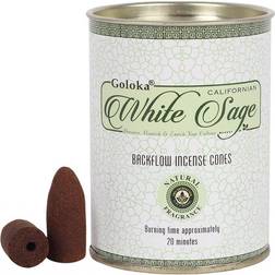 (White Sage) Goloka Backflow Incense Cones Nest Set of 6