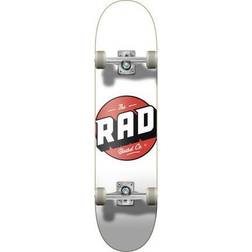 RAD Board Co. Komplet Skateboard Logo Progressive (Hvid) Hvid 8"