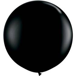 Qualatex (One Size, Onyx Black) 5 Inch Plain Latex Party Balloons (Pack Of 100) (48 Colours)
