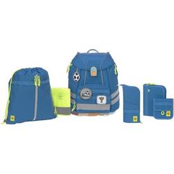 Lässig Flexy Unique blå 7-delt skoletaske-sæt med 7 dele