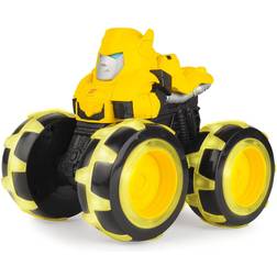 TOMY Transformers Monster Treads Lightning Wheels Bumblebee Vehicle – Toy Monster Trucks with Ginormous Light Up Wheels (47422)