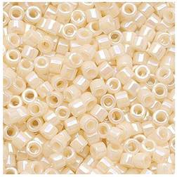 Miyuki Delica Seed Beads 11/0 Opaque Cream AB DB157 6.8 Grams