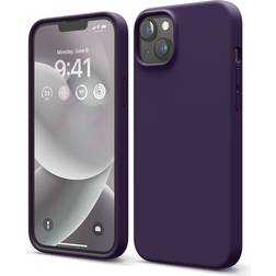 Elago iPhone 14 Plus Case Liquid Silicone Case Full Body Protective Cover Shockproof Slim Phone Case Anti-Scratch 6.7 inch (Deep Purple)