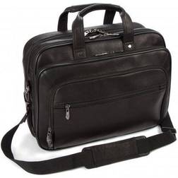 Falcon Colombian Leather 15" Laptop Briefcase FI6703 Black